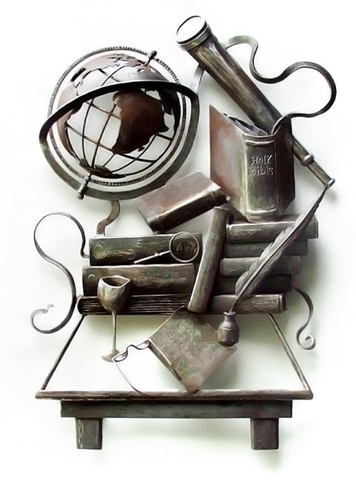 'Study Private Wall Relief Sculpture'. By Dimitri Gerakaris. Hand-forged Iron. 2002