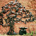 Longfellow Spreading Chestnut Tree Memorial Wall Relief - Cambridge, MA